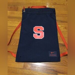 Nike Navy and Orange Syracuse Block S Utility Bag.
Gently Used